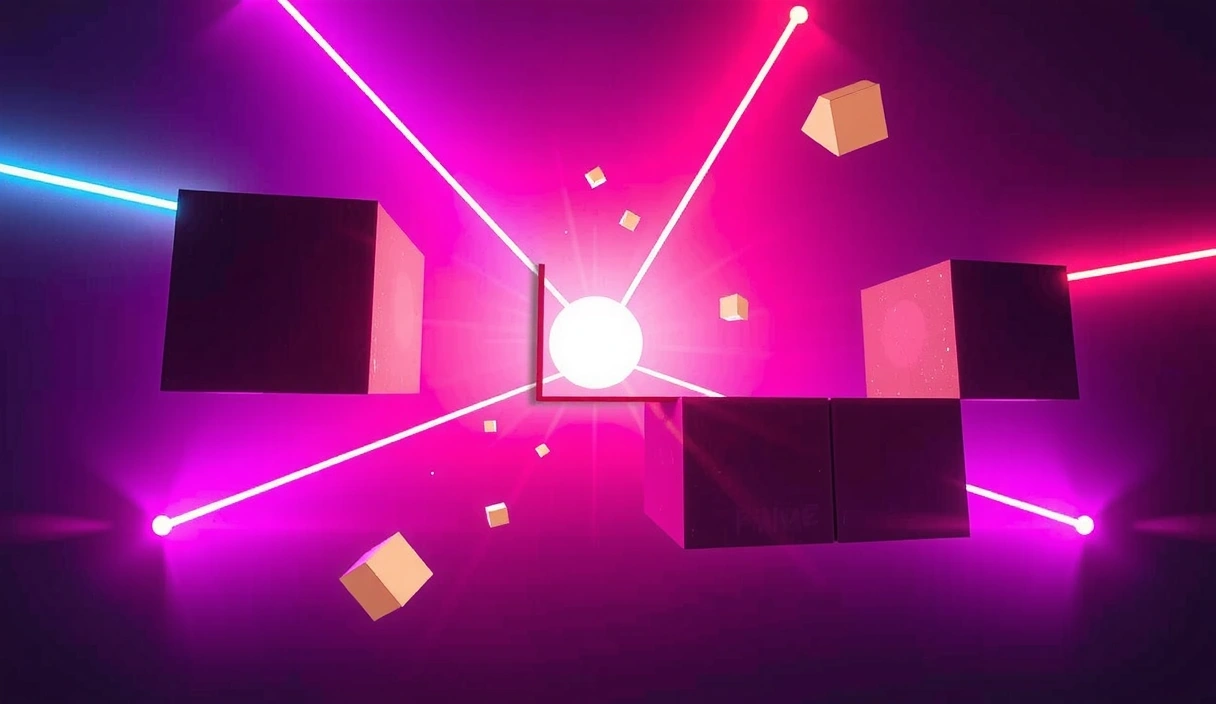 Aurora Nexus - Neon puzzle game interface