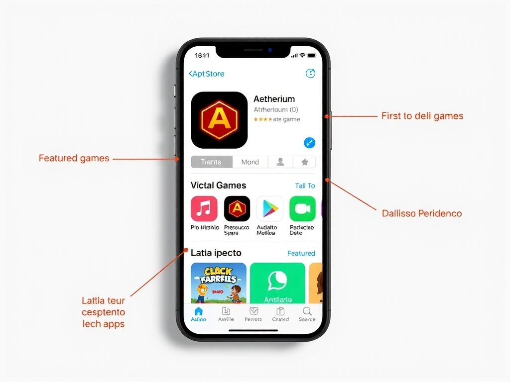 App Store featured placement for 'Aetherium'.