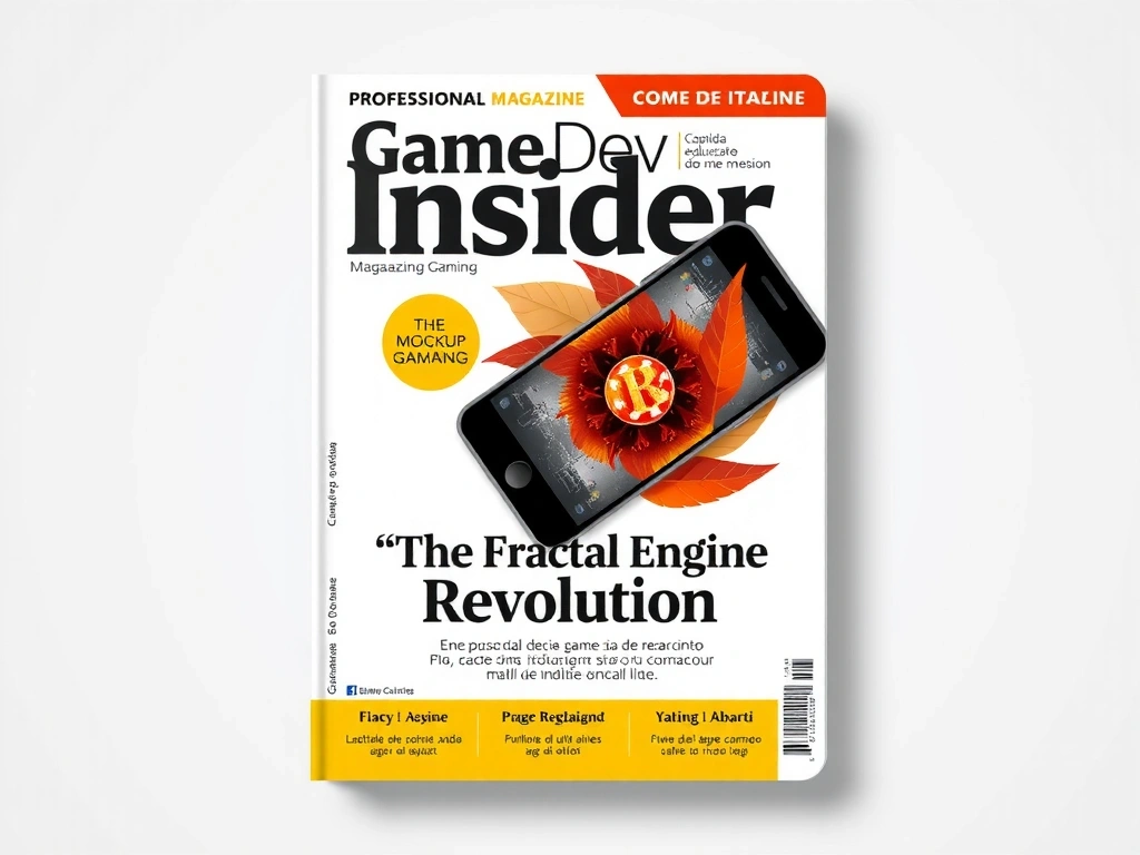 GameDev Insider magazine cover featuring 'The Fractal Engine Revolution'.